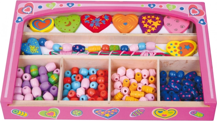 Clear wooden box with compartments