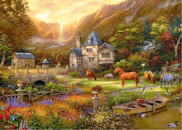 Idyllic landscape image