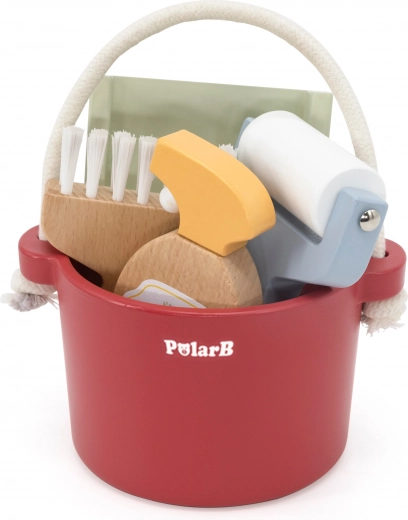 Здрава дървена изработка в пастелни цветове