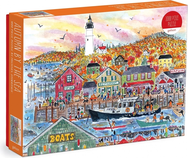 Autumn by the sea, artistically rendered