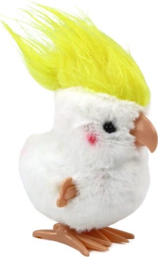 Мек плюш и ярък жълт перчем