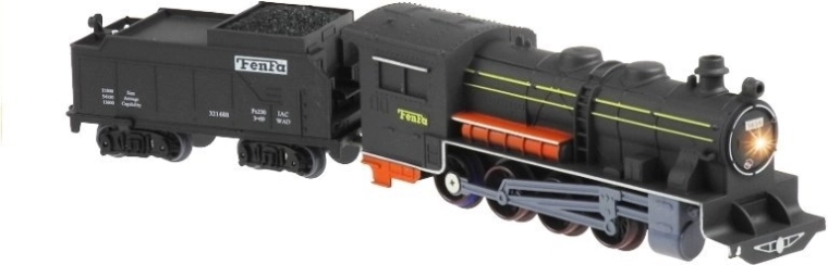 Реалистичен парен локомотив със светлина