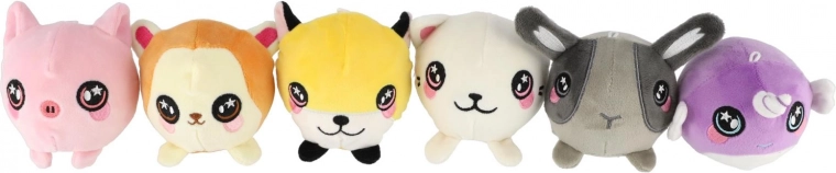 Colorful mix of cute types