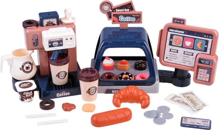 Витрина и богато оборудване за игра на кафене