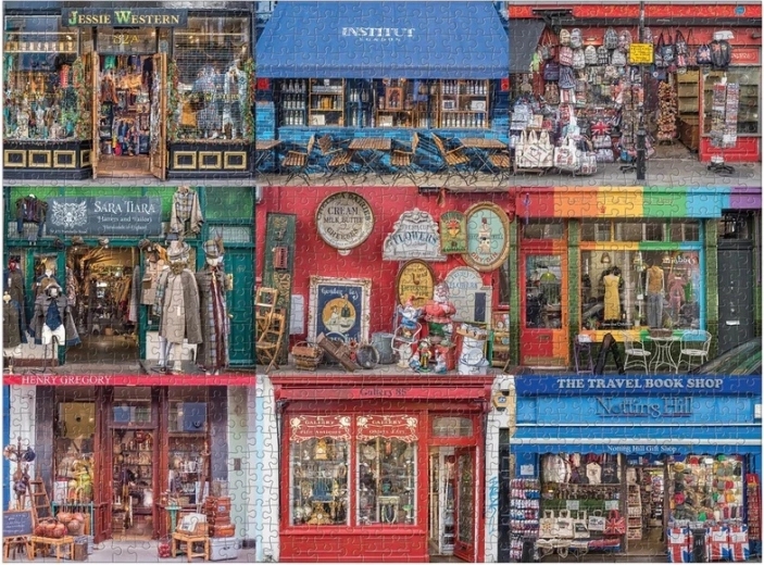 Colorful atmosphere of a London street