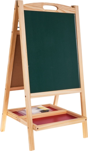 Двустранна дъска: бяла магнитна и черна за тебешир