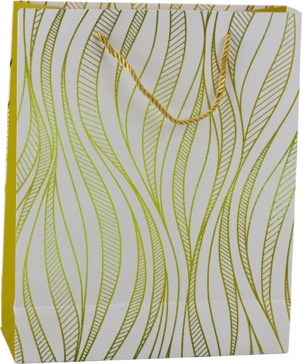 Luxurious golden wavy motif