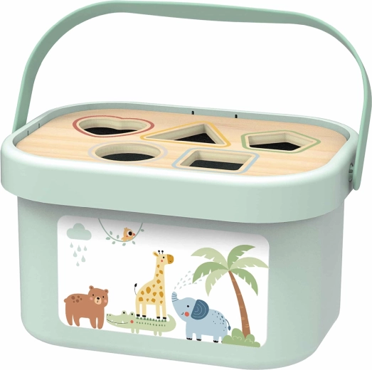 Кутия със сортер и капак за съхранение