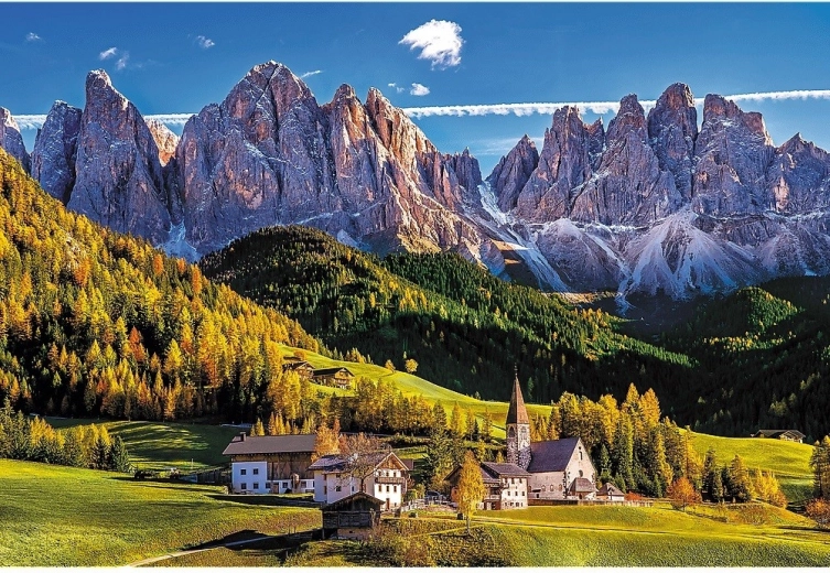 Зашеметяващ мотив Val di Funes в Доломитите