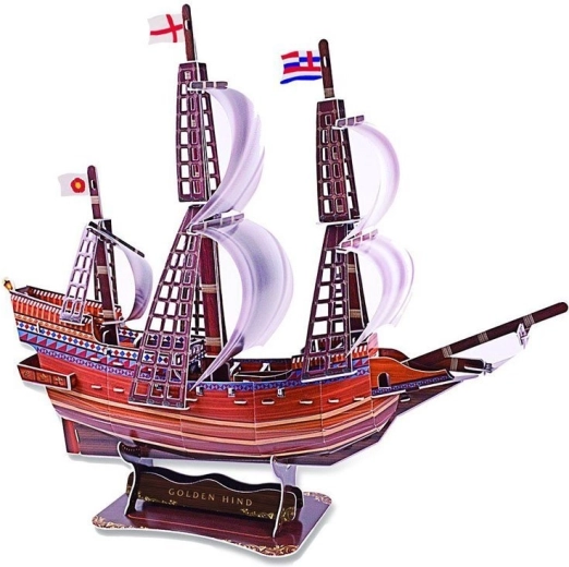 Историческа галера GOLDEN HIND като 3D модел