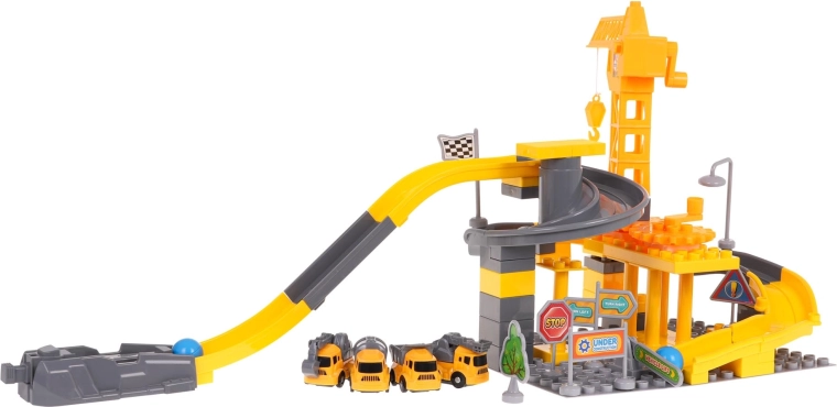 Launcher and fun downhill track