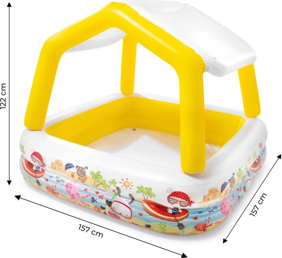 Безопасен и просторен детски басейн