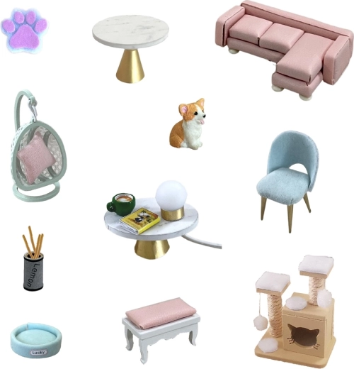 Стилен мебелиран интериор и детайлни аксесоари