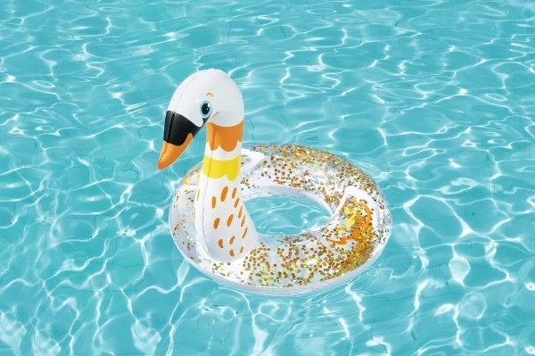 Fun swan design with glitter