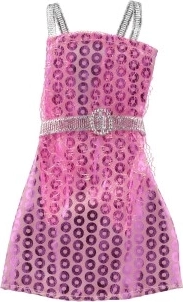 Елегантна розова с блестящ колан