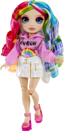 Стилна кукла с дъгова коса