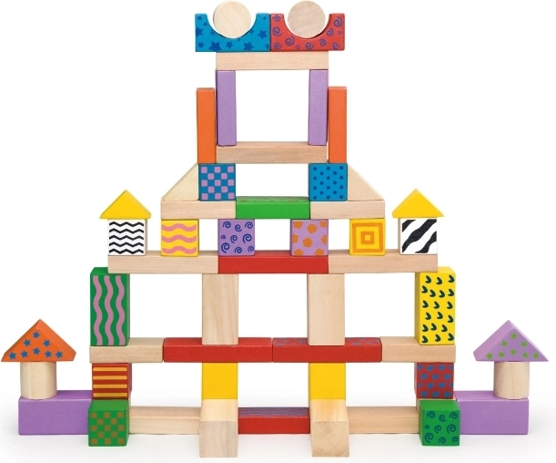 100 цветни кубчета за безкрайно строене