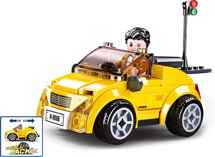 Compact yellow convertible for city adventures