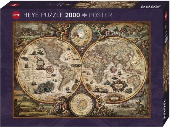 Detailed ancient world map