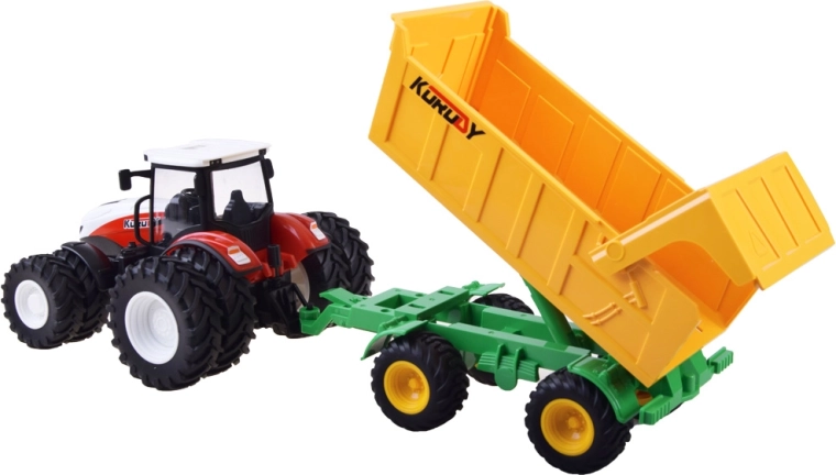 Tipping trailer with opening flap