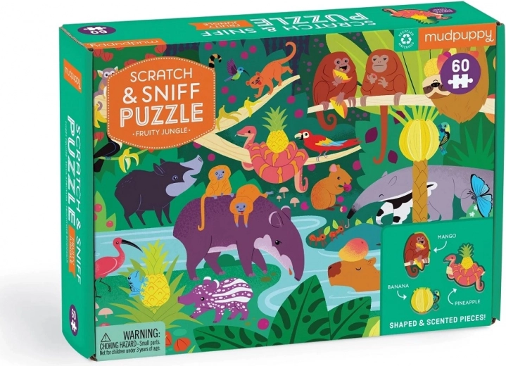Scratch & Sniff: banana, pineapple, and mango