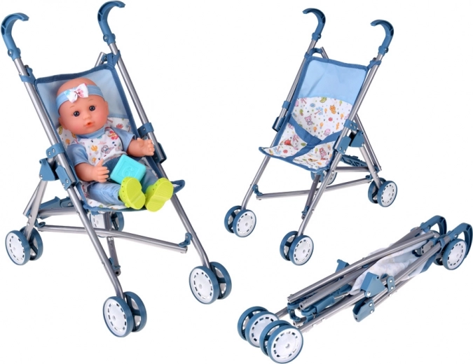 Сгъваема количка за кукла за всяка разходка