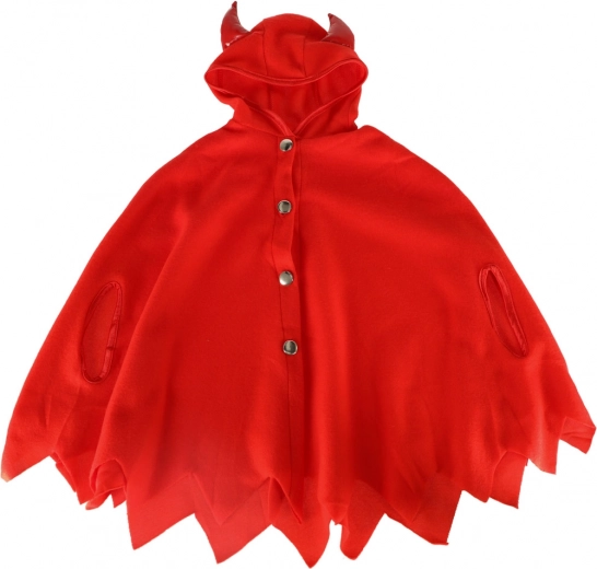 Hooded cape with horns for a playful transformation