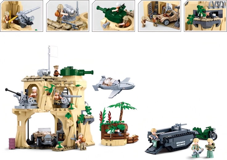 Голяма крепост и превозни средства за екшън игра