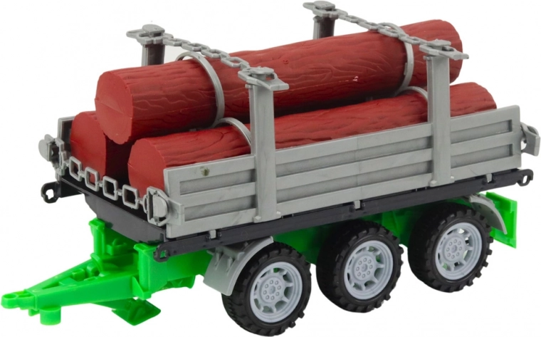 Wood trailer with logs included