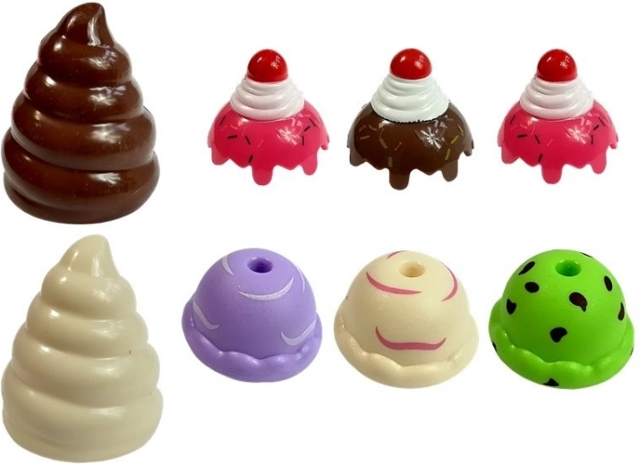 Colorful ice cream toys