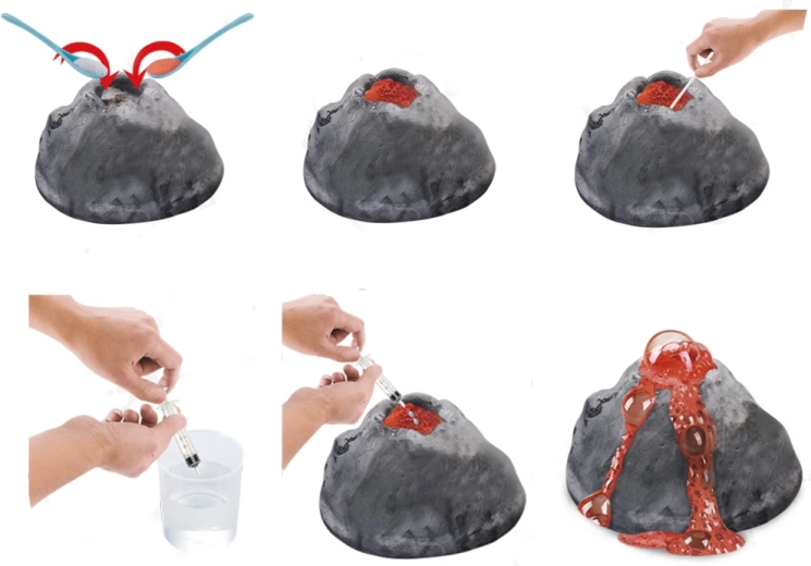 Собствено изригване – безопасен и впечатляващ опит