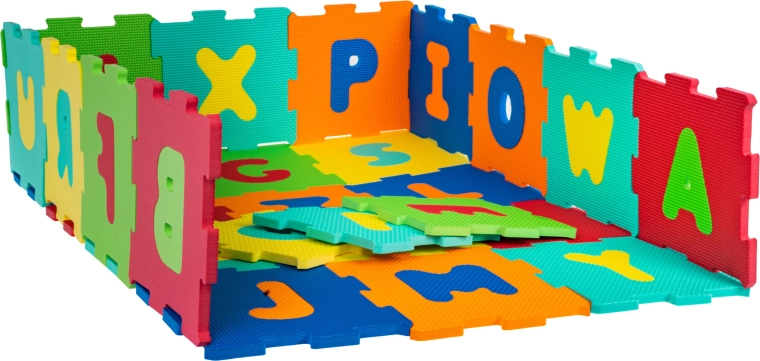Safe, soft surface made of EVA foam
