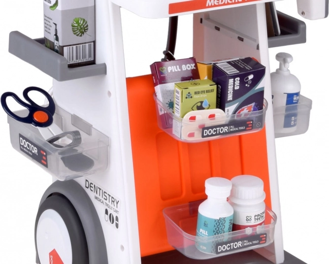 Мобилна количка с отделения за съхранение