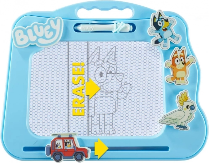 Magnetic pen and stamps for extra fun