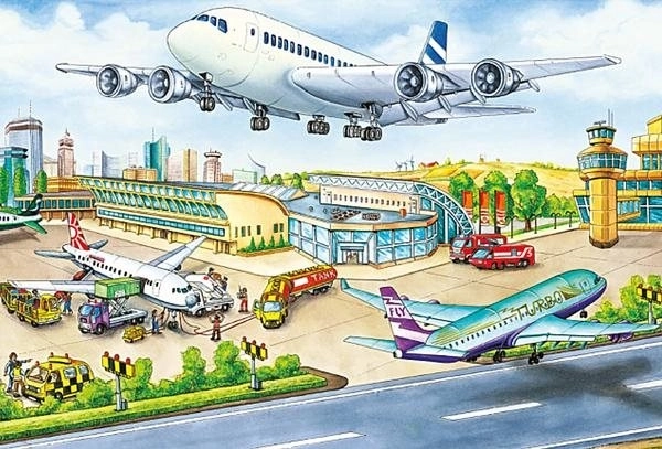 Летище, пълно с действие