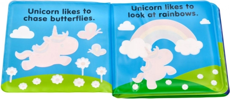 Bright illustrations full of unicorns