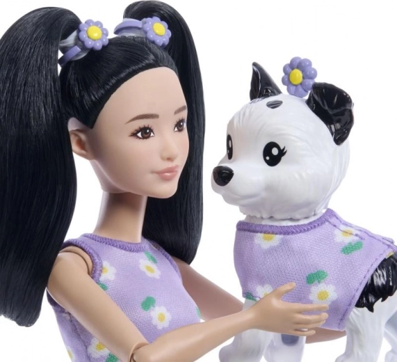 Matching style for the doll and puppy