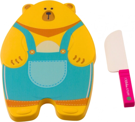 Cute cutting board with safe knife
