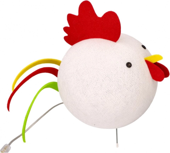 Playful rooster design for kids room
