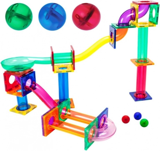Smooth marble ride and visual effect