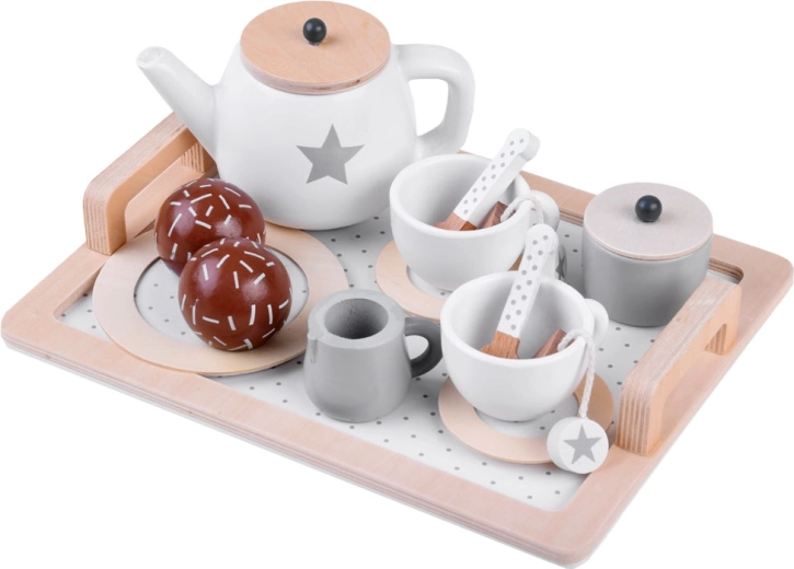 Complete tea service on an elegant tray