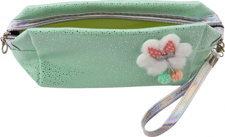 Glittery mint surface