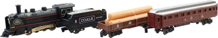 Set with tender and cars for varied play