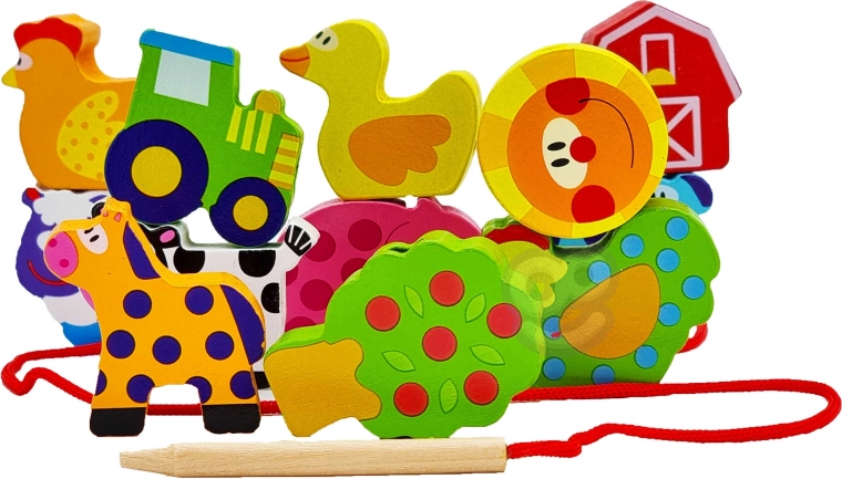 Тренировка на фината моторика при нанизване