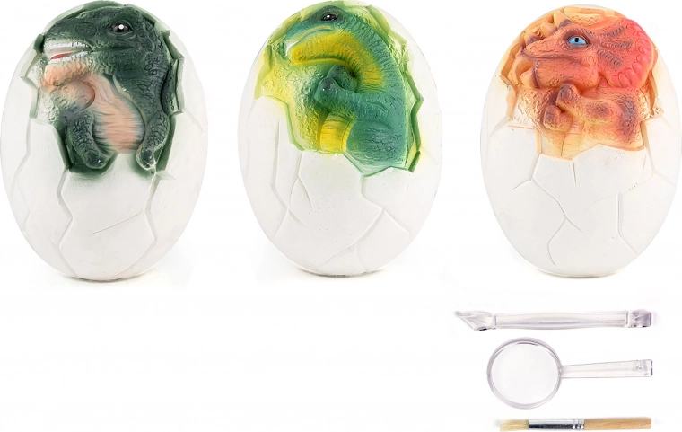Realistic dinosaur egg with a surprise
