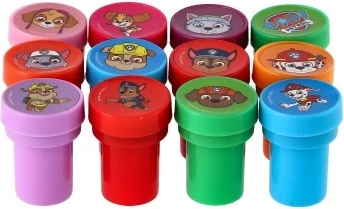 12 цветни печата с героите от PAW PATROL