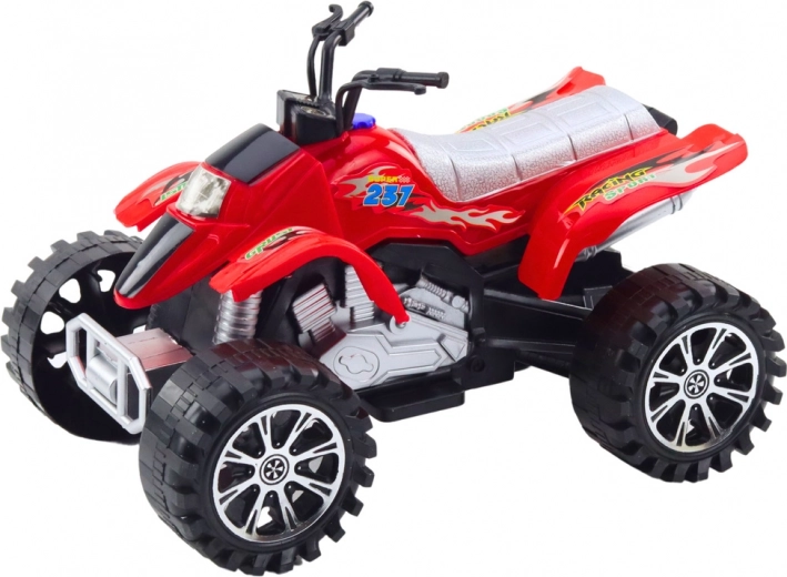 Large treaded wheels for excellent grip
