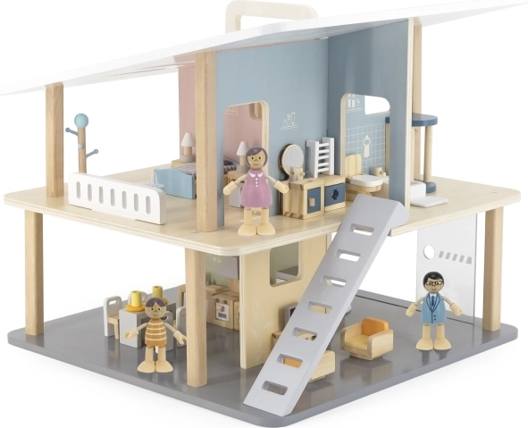 Отворен двуетажен дизайн с тераса