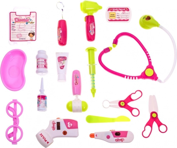 Богат комплект инструменти за ролята на малкия доктор