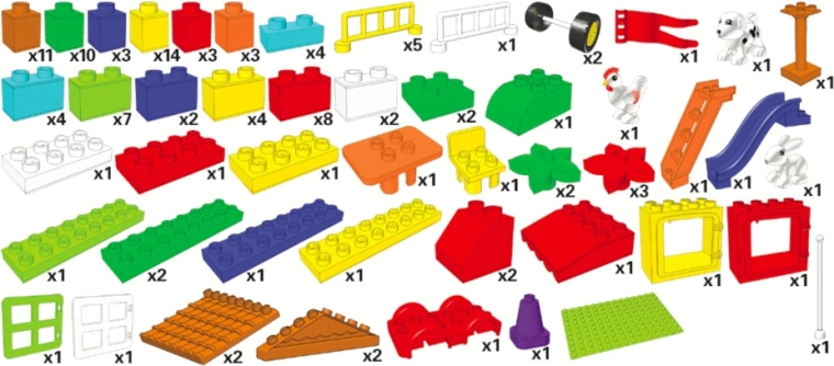 Съвместим с LEGO DUPLO и JUNIOR